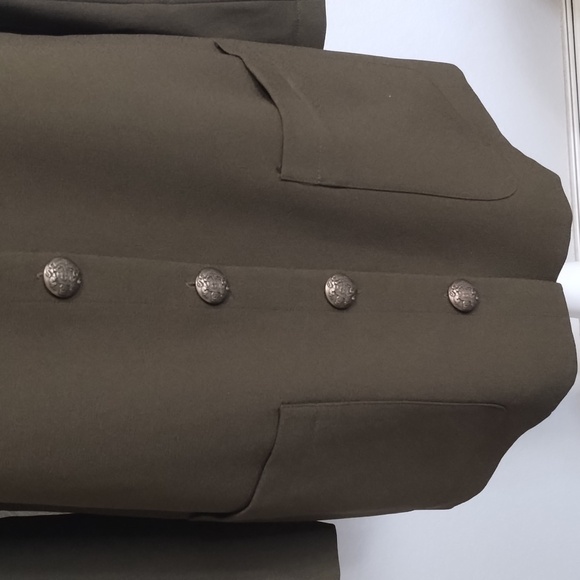 Jones New York Green Long Blazer Jacket Size 12 button front Jones New Y… - Picture 3 of 9
